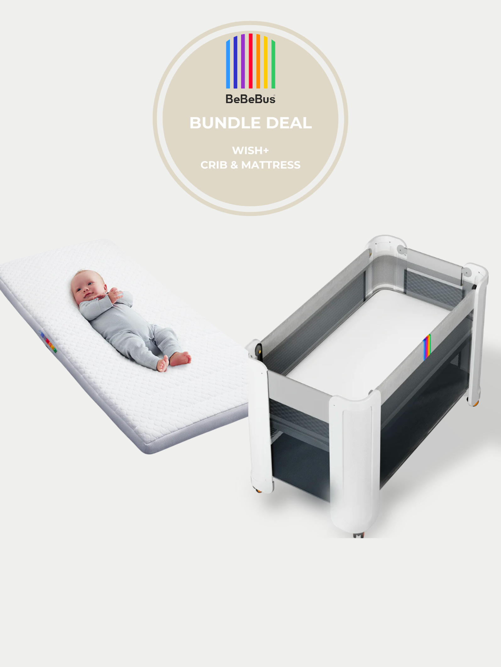 Wish 3 in 1 Crib Mattress Combo Bebebus