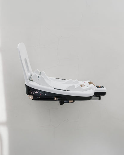 Side view of the BeBeBus ISOFIX base unit for infant car seats.